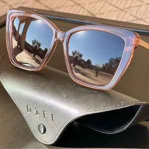 New DIFF Becky II Oversized Designer Cat Eye Sunglasses for Women UV400